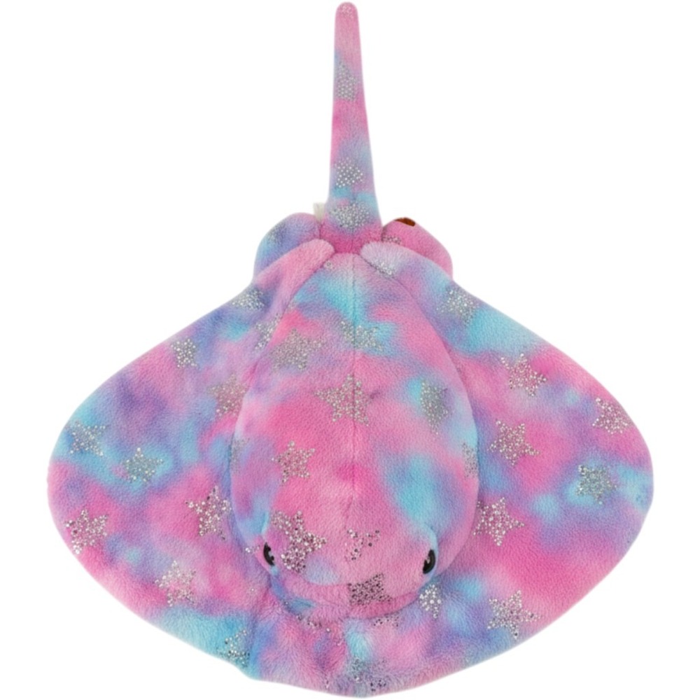 Adventure‎ Planet Stingray Plush Tie Dye Pink Blue Glitter Stars Sparkle Sea Ray